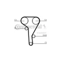 CONTITECH CT 1077 Water Pump & Timing Belt Set CT1077WP2