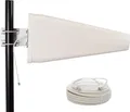 PremiumX LTE-Antenne Outdoor 3G 4G LTE Richtantenne 10m Kabel - Hotspot Mobilfunk Vodafone Telekom Modem Router WLAN