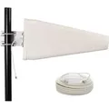 PremiumX LTE-Antenne Outdoor 3G 4G LTE Richtantenne 10m Kabel - Hotspot Mobilfunk Vodafone Telekom Modem Router WLAN