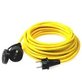 as - Schwabe Verlängerungskabel 20 m – 230 V, 16 A Schutzkontaktstecker – Outdoor Stromverlängerungskabel – Verlängerung für Außenbereich – K35 AT-N07V3V3-F 3G1,5 - IP44 - Made in Germany, Gelb, 60354