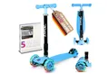 KINNAZ Tretroller Kinderroller ab 5 Jahre, faltbar, Höhe einstellen, LED Räder, Garantie, (Kinderroller, Kinnaz Two), faltbar, höhenverstellbar, LED Räder, Ersatzteilservice, aus Hamburg