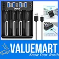 Akkuladegerät 4-Fach USB-C Li-Ion NiMH, Schnellladung, schwarz, universal