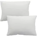 Haus und Deko Kopfkissen Kopfkissen 2er Pack Füllkissen Polyester Innenkissen Sofakissen Dekoki, Bezug: Lutrasil-Vlies, Rückenschläfer,Seitenschläfer,Bauchschläfer, 2er Set weiß 45 cm x 55 cm