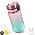 My Vesperbox® Trinkflasche Kinder [350ML] - Wasserflasche Kohlensäure Geeignet & Auslaufsicher - Water Bottle Kids - für Schule & Sport - Kinderflasche für Mädchen & Jungen - inkl. Ersatzdichtung