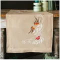 Vervaco Kreativset Vervaco Tischläufer Kreuzstich Set "Rotkehlchen im Winter", (embroidery kit by Marussia)