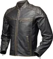 Modeka Phinix Motorrad Lederjacke, dunkelbraun, XL