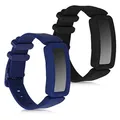 kwmobile 2x Sportarmband kompatibel mit Fitbit Ace 2 Armband - Fitnesstracker Band Set aus TPU Silikon