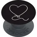 PopSockets PopGrip Basic Heart Balloon Handyhalterung Schwarz (10) (Universal)
