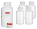 Octopus 5x 2000 ml Weithalsflasche mit Deckel, naturfarben, rund, G 65
