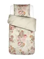 ESSENZA Bettwäsche Orianna Vanille, 135x200 + 1x 80x80 cm - 100% Bio-Baumwollsatin 220TC - Blumen