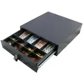 ARTDEV AC-3330 Kassenschublade, 33 x 34,3 cm, 4 Schein- und 8 Münzfächer, elektrisch über RJ12