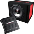 Ground Zero GZ BASS KIT 12.300X Set mit Mono Verstärker & Subwoofer 300 Watt