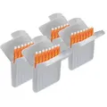 JB White 32 Stück Cerumenfilter für Hörgeräte Starkey Hear Clear und KIND evo / evoR - H: 1,5mm Ø: 1,7mm, orange