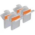 JB White Cerumenfilter Cerumenfilter für Hörgeräte Höhe: 1,5mm Ø:1,7mm, Höhe: 1,5 mm, Durchmesser 1,7 mm orange