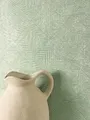 Newroom Tapete Grün Vlies Geometrisch - Modern Grafisch Rauten Linien Muster für Wohnzimmer Schlafzimmer