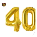 40 Jahre Geburtstagsballon Gold 40 Zoll Deko Luftballon