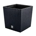 32 -Liter -Zeit -Topf mit Eimer zu pflanzen in Anthrazitfarbe 32 x 32 x 32,5 cm.