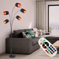 Stehleuchte Standlampe Wohnzimmerleuchte RGB LED Fernbedienung dimmbar Textil