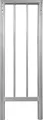 Bullstage Sicherheitsgeländer 110 cm hoch für 0,5 m Podestbreite