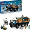 LEGO City Arktis-Truck mit Labor – Bau- und Spielset – Erkundungsfahrzeug mit Lenkung und Federung – inkl. Schneescooter, 5 Mini-Figuren und ... - Bronze