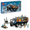 LEGO City Arctic Explorer Science Lab Truck Toy - Exploration Vehicle with Steering & Suspension - incl. a Snowscooter, 5 Minifigures & 3 Wolf Animal Figures - Gift for 8+ Year Old Boys - 60471