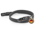ETEC Professional XLR Audio Kabel 5m Mikrofonkabel DMX OFC-Kupfer symmetrisch schwarz Stecker Buchse Lichttechnik Datenübertragung Musik Sound