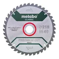 Metabo Kreissägeblatt "precision cut wood - classic", 216 x 30 mm, Zähnezahl 40, Wechselzahn 5° neg im Blister - 628652000