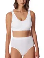 Schiesser Damen Bustier mit herausnehmbaren Pads nahtlos - Classic Seamless, Weiss_181105, S