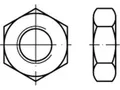 50 x Sechskantmuttern, niedrige Form DIN 936 A 2 M 10 A 2, CAB FASTENING