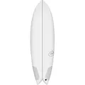 Torq TEC Twin Fish Wellenreiter surfbrett wellenreiter epoxy, Farbe: Weiß, Länge in Fuß: 5.8, Breite in inch: 20