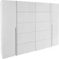 FORTE Kleiderschrank Narago, Kombischrank, Paneele wechselbar (B/H/T ca. 270/210/61cm, auch mit Premiumausstattung) gestalte die Schwebetüren einfarbig oder 2 farbig, Made in Europe