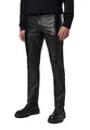 RICANO Slim Fit, Herren Lederhose/Lederjeans (Regular Waist), echtes Lamm Leder (as3, Numeric, Numeric_36, Regular, Regular, Schwarz)