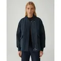 OPUS Winterjacke HELLSY mit Steppung Weite Passform, leicht ausgestellter Schnitt, überschnittene Schulter blau 36