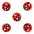 Set mit 5 Holzersatzstücken für das MarienkäferMatchspiel  Premium handgefert...