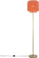 Qazqa Orientalisch Stehleuchte, Stehlampe - Franxa - Rosa, max. 40W, Geeignet für LED, 160cm, Ideal als Wohnzimmerlampe