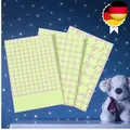 Leuchtsterne selbstklebend, 452 Leuchtsticker – extra helle Sternenhimmel A