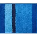 Grund Badteppich Room, Blau, Textil, Streifen, rechteckig, 50x60 cm, Oeko-Tex® Standard 100, Made in Europe, rutschfest, Badtextilien, Badematten