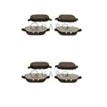 2x Quaro QP6115C Bremsbelagsatz Scheibenbremse Hinten für Alfa Romeo Lancia