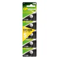 GP Lithium Knopfzelle Batterie CR1220 DL1220 3V 5er Blister
