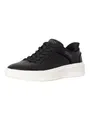 Skechers Herren Court Break Double Vented Slip-On, Black Duraleather/Mesh, 42 EU