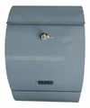 Jet-Line Wandbriefkasten Briefkasten LETTERBOX anthrazit mit Zeitungsfach