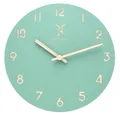 Holzwerk Wanduhr Designer Loft Quarzwanduhr aus Holz (Nahezu lautloses Uhrwerk, analog, 25 cm)