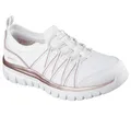 Skechers Graceful Purecrush Damen-Sneaker, Weißer Rotgold-Strick, 39 EU