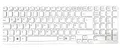 T-ProTek DE Weiß Tastatur mit Silber Rahmen ohne Beleuchtung ver.2 kompatibel für Sony Vaio SVE-17