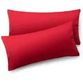 Blumtal Kissenbezug, Rot, Textil, Rechteckig, 70x50 cm, Oeko-Tex® Standard 100, Schlaftextilien, Bettwäsche