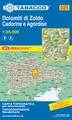 25 Dolomiti Zoldo Cadorine e Agordine: 1:25000 (Carte topografiche per escursionisti, Band 25)