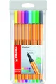 Exacompta Ablageboxen | Verschiedene Farben und Größen (6er Pack + Fineliner)
