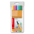 (0,59€/Stück) Stabilo Point 88 - 8er Etui Pastellfarben Fineliner 0,4 mm