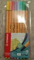 NEU & OVP Stabilo point 88 - 8er Etui - Fineliner Pastellfarben Tintenschreiber