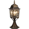 Trio LED-Pfosten Volturno Rostoptik 15 cm x 47,5 cm x 17 cm
